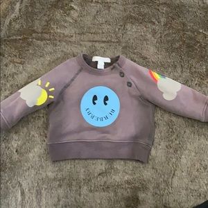 Cutest little happy Burberry sweatshirt